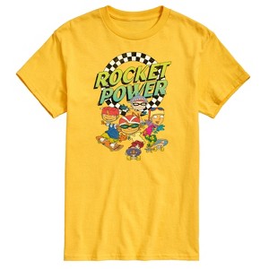 Men's - Nickelodeon - Rocket Power Retro Logo with Otto Regina Sam Maurice Short Sleeve Graphic T-Shirt - 1 of 4