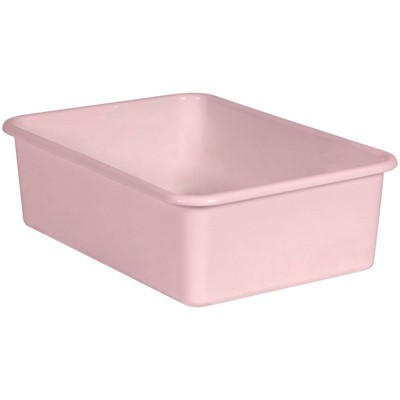 Teacher Created Resources Blush Large Plastic Storage Bin (Pack of 6)
