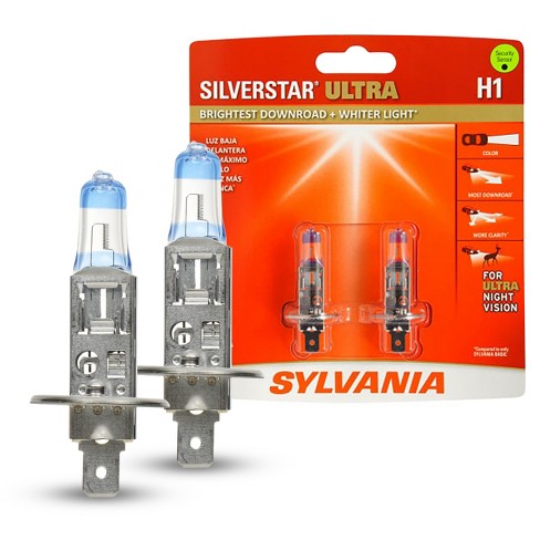 Sylvania - H1 Silverstar Ultra - High Performance Halogen Headlight Bulb, High  Beam, Low Beam And Fog Replacement Bulb (contains 2 Bulbs) : Target