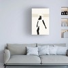 Canvas Wall Art - Yuyu Pont 'Black and Beige II' Wall Art for Living Room, Bedroom, or Office Décor by Trademark Fine Art - 12 x 19 Inches - 3 of 4