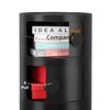 Haitral 3 Drawer Barrel Nightstand Black - 3 of 4