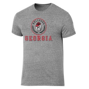 NCAA Georgia Bulldogs Men's Gray Tri-Blend T-Shirt - 1 of 3