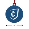 Ithaca College Primary Logo Aluminum Holiday Christmas Tree Ornament - 3 of 4