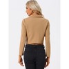 INSPIRE CHIC Women's Notched Lapel Collar Button Casual Office Blazers - 3 of 4