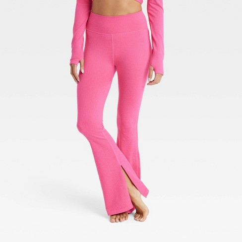 Women's Textured Flare Leggings - Joylab™ Pink L : Target