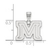 Black Bow Jewelry 14k White Gold Montana State Bobcats NCAA Small Pendant - 2 of 3