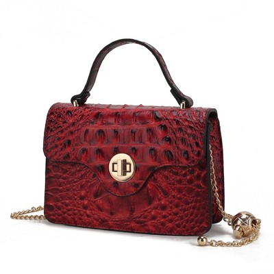 MKF Collection Mae Women's Vegan Leather Mini Crossbody Functional Handbag by Mia K