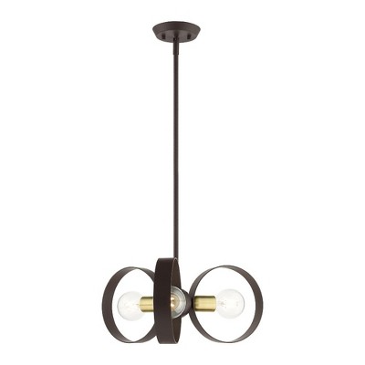 Livex Lighting Modesto 3 - Light Chandelier in  Bronze