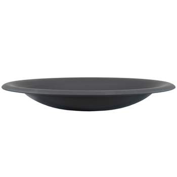 Sunnydaze Outdoor Camping or Backyard Replacement Round Steel with Heat-Resistant Paint Finish Fire Pit Bowl - Black