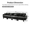 VASIP Boucle Fabric 3-Seater Sofa, Shell-Shaped Armrests & Self-Wrapped Cylindrical Legs, for Living Room & Apartment,Beige - 2 of 4