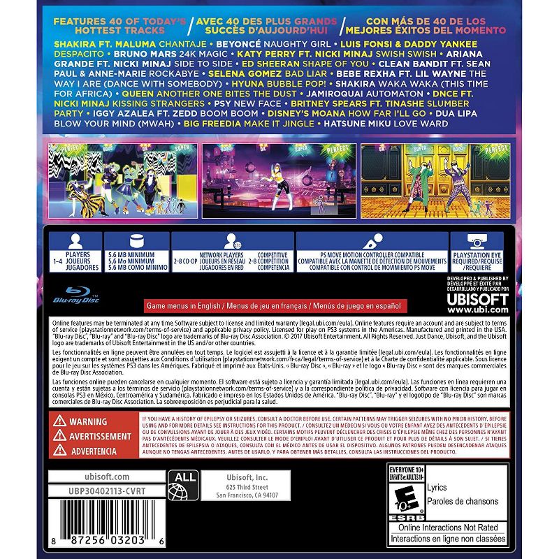Just Dance 2018 - PlayStation 3, 2 of 9