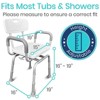 Vive Swivel Shower Chair 360° Rotating Bathtub Seat Narrow Handicap Tub Bench for Inside Shower For Seniors, Elderly, Disabled - image 2 of 4