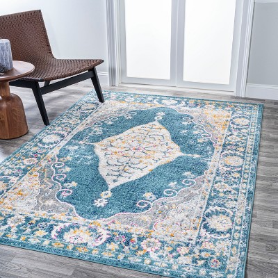 Zelda Bohemian Inspired Cottage Medallion Runner Rug - JONATHAN Y