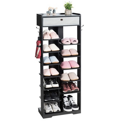 Tangkula Iron Shoe Shelf 2/3/4-tier Space Saving Layered Shoes Shelving  Shoes Storage Organizer : Target