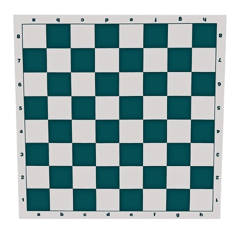 Green Meets Tournament Standards 20” High Quality Vinyl Chess Board 