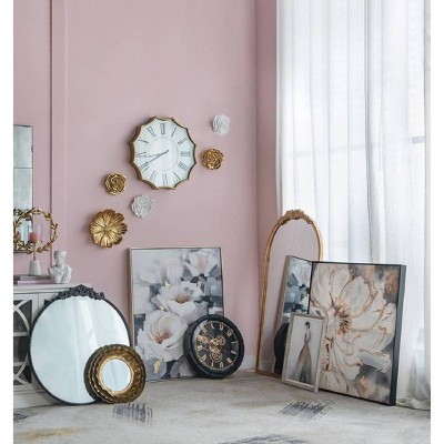 Blooming Florals Hand Painted Canvas with Polystyrene Frame