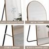 Arch Full Length Wall Mirror, Arched Wall Mounted Mirror, 59.8"x16.5" Hanging Full Body Mirror, Leaning Against Wall Mirror For Bedroom Living Room - image 2 of 4