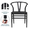 Yaheetech Set of 4 Weave Dining Chairs with Y-shaped Backrest and Solid Metal Frame - 4 of 4