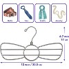 USTECH Butterfly Shaped Metal Hanger | Space-Saving | Chrome Finish | 2 Pack - 3 of 4