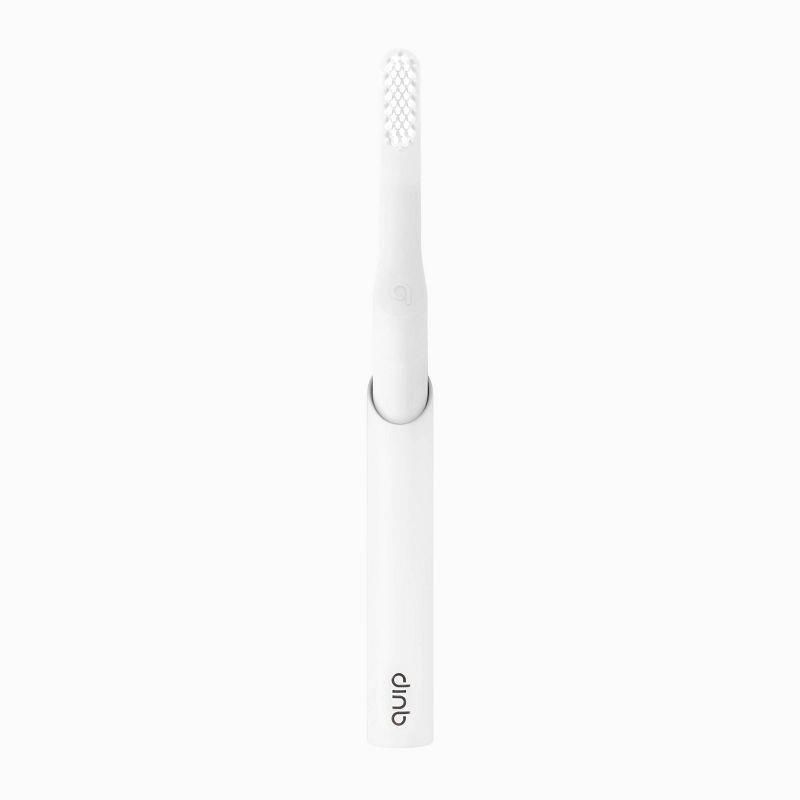 quip Plastic Smart Electric Toothbrush Starter Kit - 2-Minute Timer, Bluetooth, Free App + Travel Case - All-White - 2pk, 4 of 23