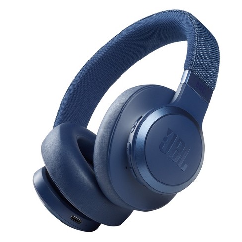 JBL Tune 660NC Wireless On-Ear Active Noise Cancelling Headphones (Blue) 