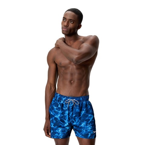 Мужские брюки Speedo Men's 5.5" Comfort Liner Swim Trunks - Blue Camo L
