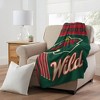 Sweet Home Collection NHL Minnesota Wild 46" x 60" Raschel Throw Blanket - 2 of 4