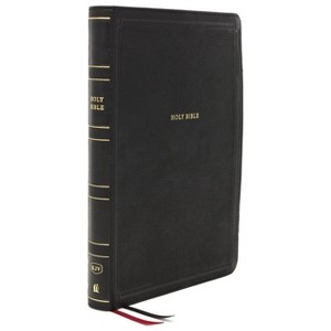 Kjv, Thinline Bible, Giant Print, Leathersoft, Black, Red Letter Edition, Comfort Print - Large Print by  Thomas Nelson (Leather Bound) - 1 of 1