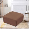 Meridian Furniture,Arc Vegan Leather Ottoman - 2 of 4
