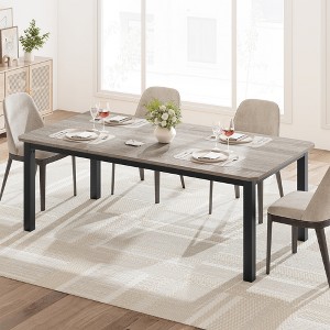 78 Inch Long Kitchen Table for 4-6, Wood Dining Room Table for Kitchen Living Room, Large Rectangular Dinner Tables(No Chairs) - 1 of 4