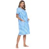 Casual Nights Women's Snap front House Dress Short Sleeve Woven Duster Housecoat Lounger Robe - 4 of 4