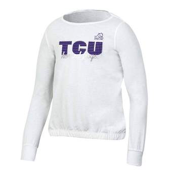 NCAA TCU Horned Frogs Girls' White Long Sleeve T-Shirt