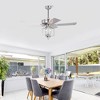 52 Inch Crystal Chandelier Fans Ceiling Fans with Lights (No Included Bulb) - 3 of 4