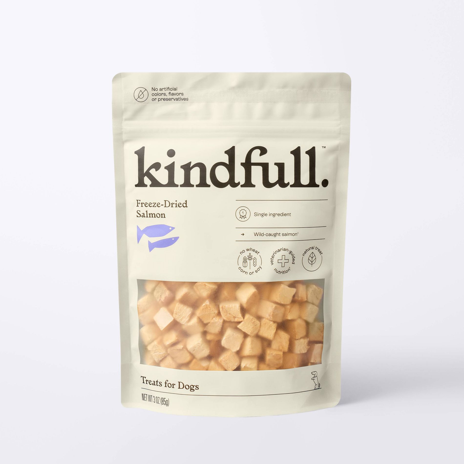 Freeze-Dried Dog Treats Salmon - 3oz - Kindfull™