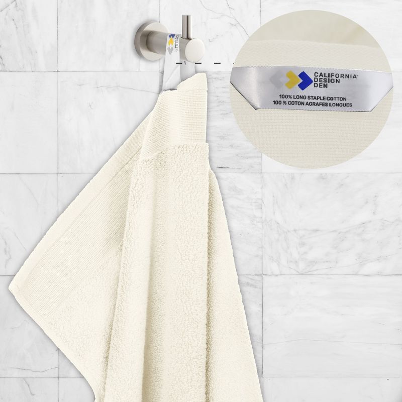 Luxury Bath Towel Set, Softest 100% Cotton by California Design Den, 4 of 8