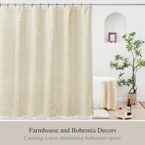 LunaLulinlk Shower Curtains,Heavy-Duty Mold/Mildew-Resistant - 1 of 4