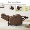 Spruce & Spring Leather Dual-Motor Power Lay Flat Recliner with Power Headrest - 3 of 4