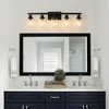 DAKAFUL Modern Bathroom Vanity Light, 4/5/6/8/10-Light Vanity Fixtures with Clear Glass Shade, Reversible Wall Sconces Over Mirror,for Bedroom - 3 of 4