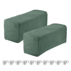 Unique Bargains Breathable Soft Wrinkle Resistant Polyester Armrest Covers - 1 of 4