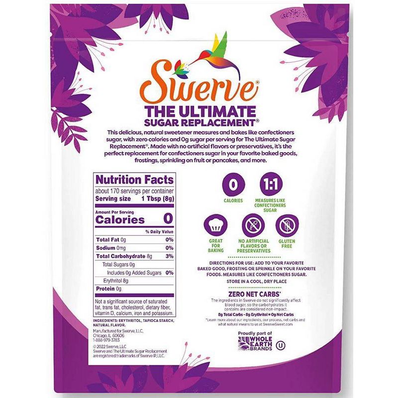 Swerve Confectioners Sugar Replacement &#8211; 48oz, 4 of 5