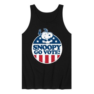 Men's - Peanuts - Snoopy Go Vote Graphic Tank Top - 1 of 4