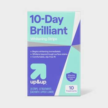 10-Day Brilliant White Whitening Strips - up & up™