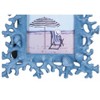 Beachcombers 4x6 Blue Coral Theme Decorative Photo Frame - Ocean Coastal Beach House Decor - 3 of 4