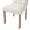Sapphtopaz Wooden Dining Chairs Set of 4 Kitchen Chair with Tufting High Back Dining Room Chair with Wood Legs Side Chairs for Kitchen, Bedroom - 2 of 4