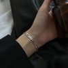 Chery Life Chain Bracelet, Classic Italian-Style Link Jewelry for Men & Women, Adjustable Unisex Bracelet - 2 of 4
