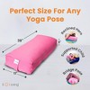 Sol Living Yoga Bolster Pillow with Removable Cover Rectangle - 4 of 4