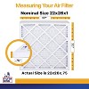 Filter King 22x26x1 Air Filter | 4-PACK | MERV 13 HVAC Pleated A/C Furnace Filters | MADE IN USA | Actual Size: 22 x 26 x .75" - 2 of 4