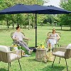 Yaheetech 15ft Twin Patio Parasol Outdoor Umbrella Market with Crank - 2 of 4