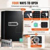 VEVOR Single Door 4.0 cu.ft Safe Box with Key Lock, Password & Fingerprint, Safe Lock Box with Fireproof Bag, Key Rack, and 2 Shelves, Black - 4 of 4