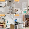 MaseiKar Rolling Utility Cart with Drawer, Utility Cart Made of Multifunctional Storage Organizer Tool for Kitchen, Bathroom, Living Room, Office - 4 of 4